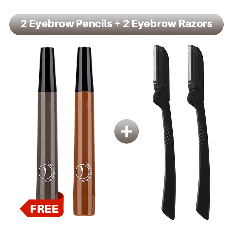 🎁Buy 1 Get 1 Free🔥Waterproof Four-tip Beard and Eyebrow Pen✨