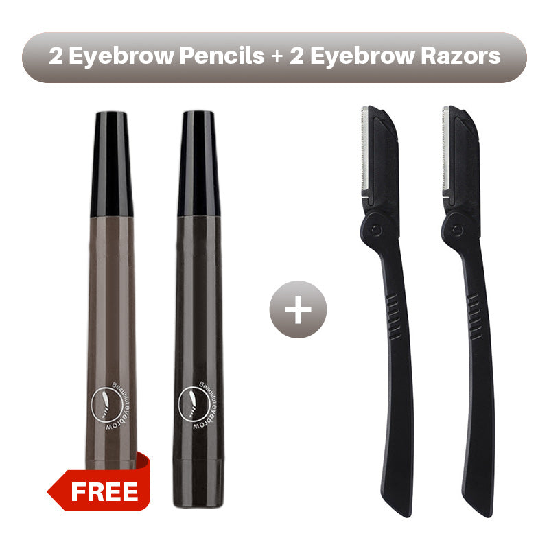 🎁Buy 1 Get 1 Free🔥Waterproof Four-tip Beard and Eyebrow Pen✨