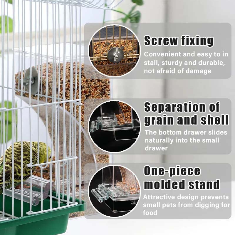 š„Hot Sale 49% OFF š¦Automatic No-Spill Transparent Bird Feeder