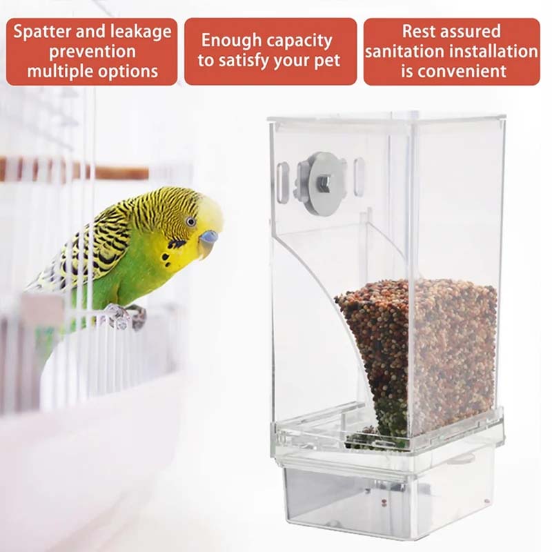 š„Hot Sale 49% OFF š¦Automatic No-Spill Transparent Bird Feeder