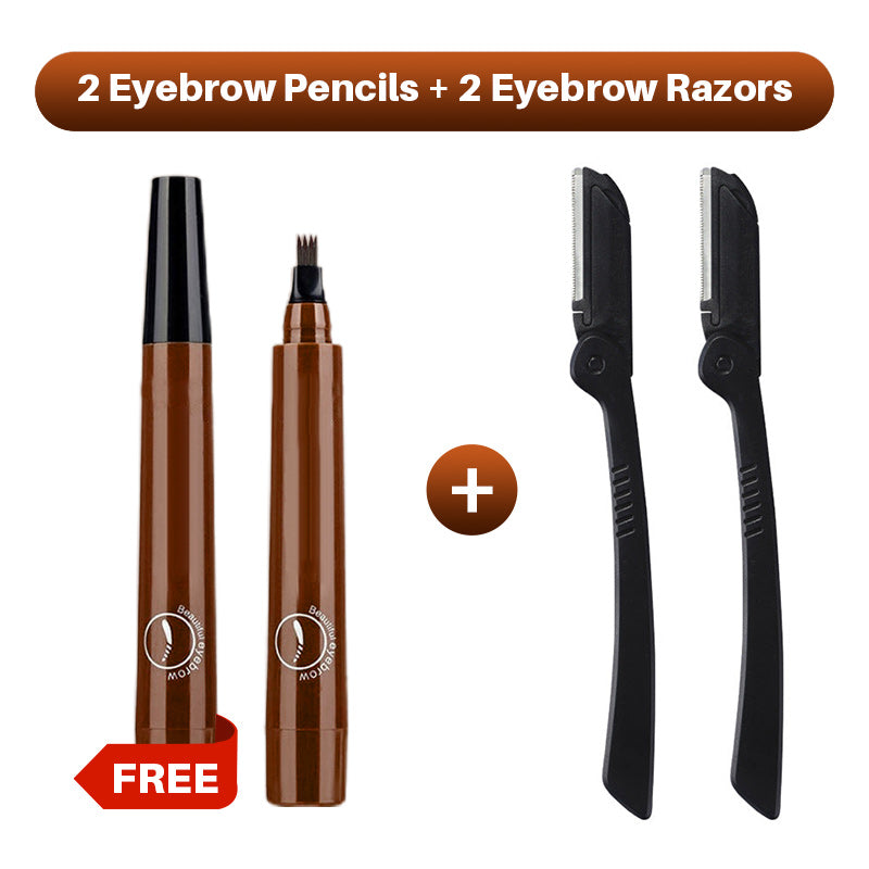 🎁Buy 1 Get 1 Free🔥Waterproof Four-tip Beard and Eyebrow Pen✨