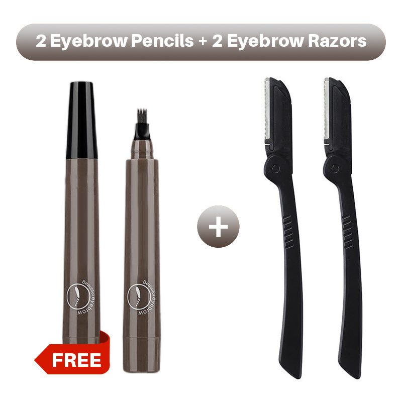 🎁Buy 1 Get 1 Free🔥Waterproof Four-tip Beard and Eyebrow Pen✨