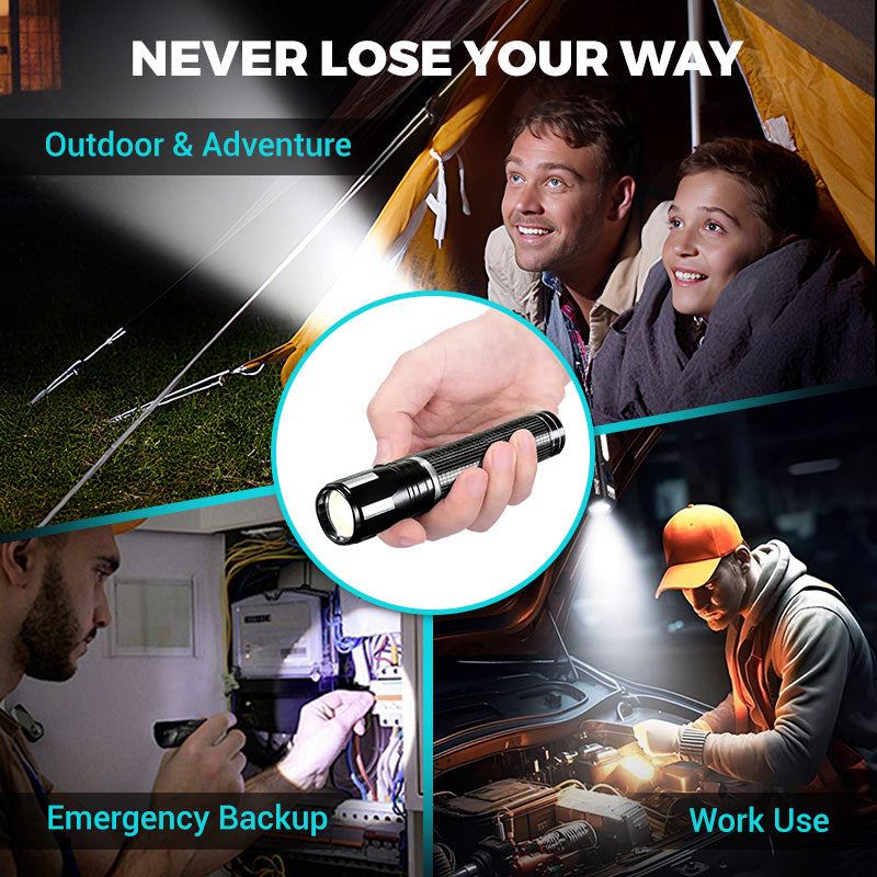 🔥 LAST DAY -BUY 2 GET 1 FREE 🔥Rechargeable mini LED flashlight with high brightness
