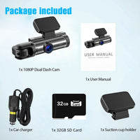 Dual recording - Front + Inside (with 32 GB memory card)