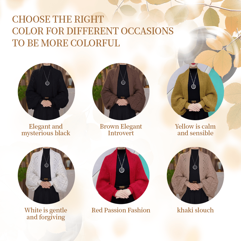 🔥2025 New Fashion🎀Fashion Hollow Out Knitted Shawl Coat