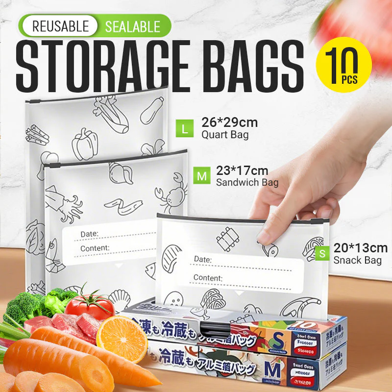 š„Global bestsellerš Limited time offer! Buy 3 get 2 freeš„¦Reusable Aluminum Foil Sealable Storage Bags