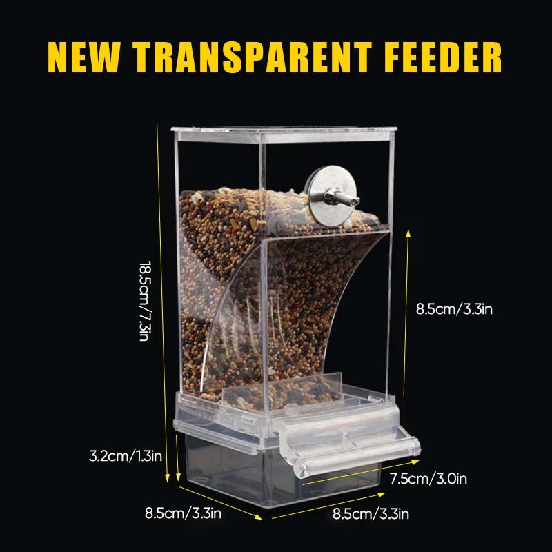 š„Hot Sale 49% OFF š¦Automatic No-Spill Transparent Bird Feeder