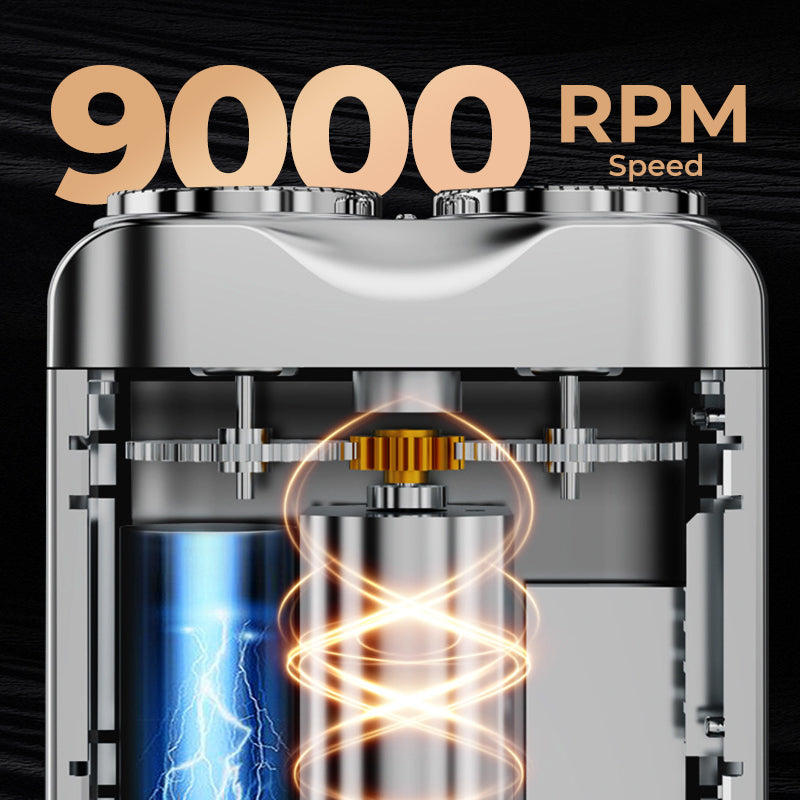 🔥🎉 Summer Hot Sale: 59% OFF! 🎁Portable Rotary Dual Ring Electric Shaver🚀