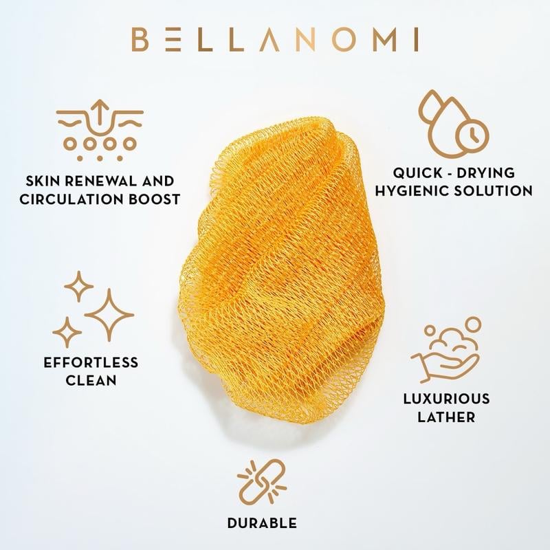 🔥Hot Sale ✨African Exfoliating Net Sponge(with Lemon Turmeric & Kojic Acid Brighetning Soap )