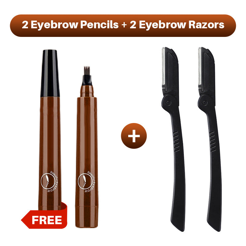 🎁Buy 1 Get 1 Free🔥Waterproof Four-tip Beard and Eyebrow Pen✨