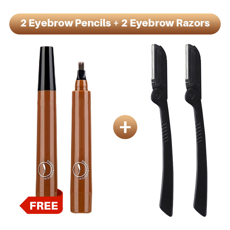 🎁Buy 1 Get 1 Free🔥Waterproof Four-tip Beard and Eyebrow Pen✨