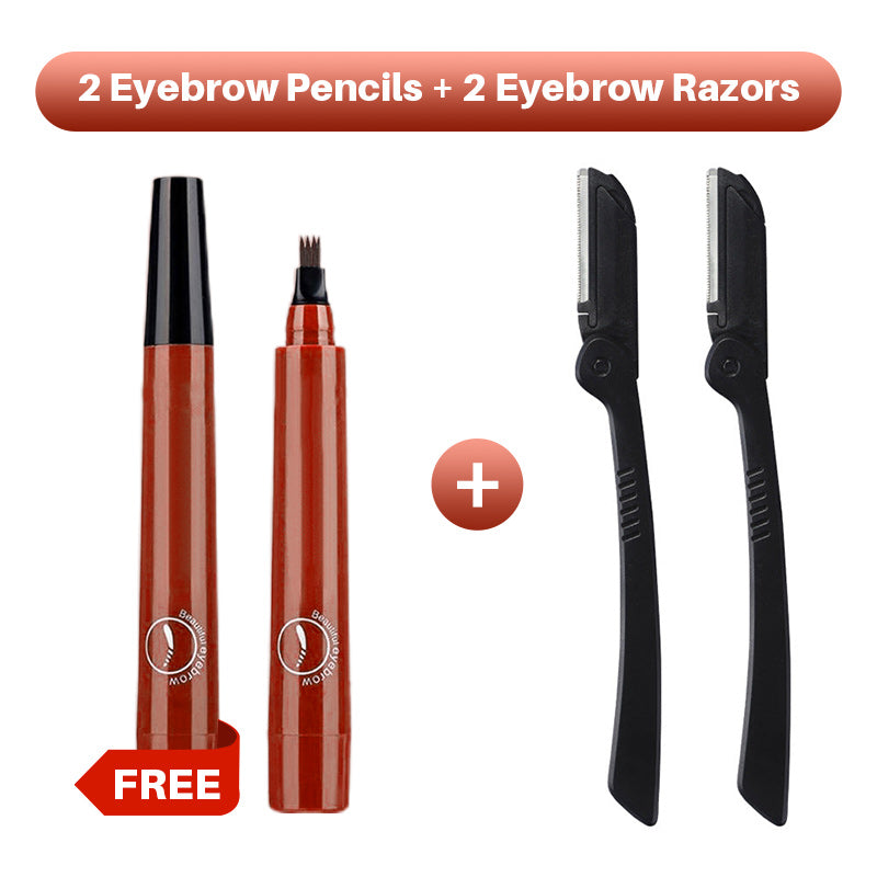 🎁Buy 1 Get 1 Free🔥Waterproof Four-tip Beard and Eyebrow Pen✨