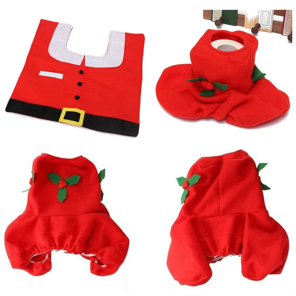 Cute Christmas Toilet Seat Covers Creative Santa Claus Bathroom Mat Xmas Supplies for Home New Year Gift Navidad Decor