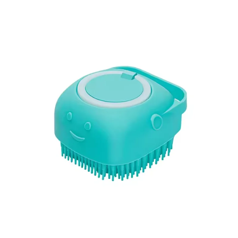New Bath Massage Brush Bathroom Multifunctional Puppy Big Dog Cat Soft Safety Silicone Pet Accessories for Dogs Cats Tools