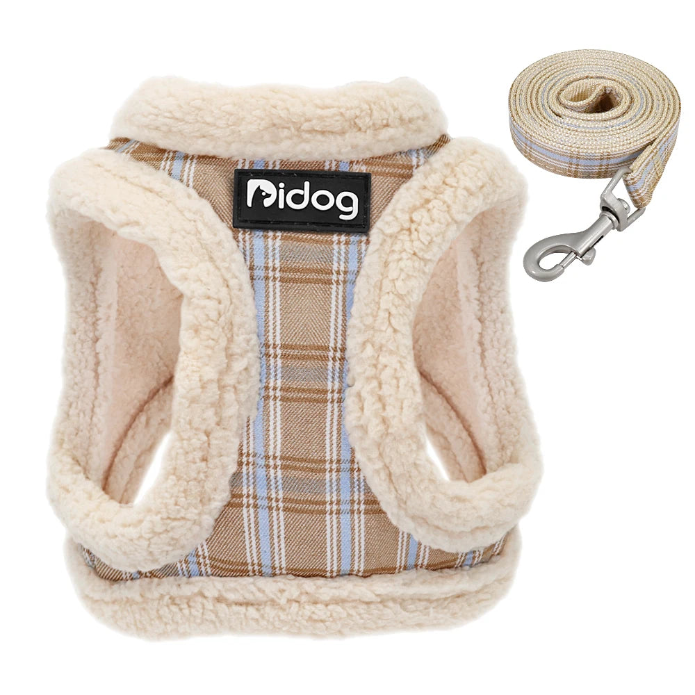 Soft Dog Cat Harness Vest No Pull Padded Pet Chihuahua Puppy Harness Leash Set Adjustable For Small Medium Dogs French Bulldog