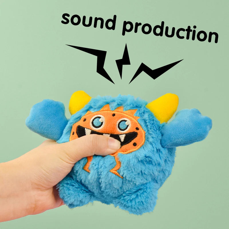 Fun Little Monster Plush Dog Toys Make a Sound To Attract Dog Attention Companion Factory Direct Sales