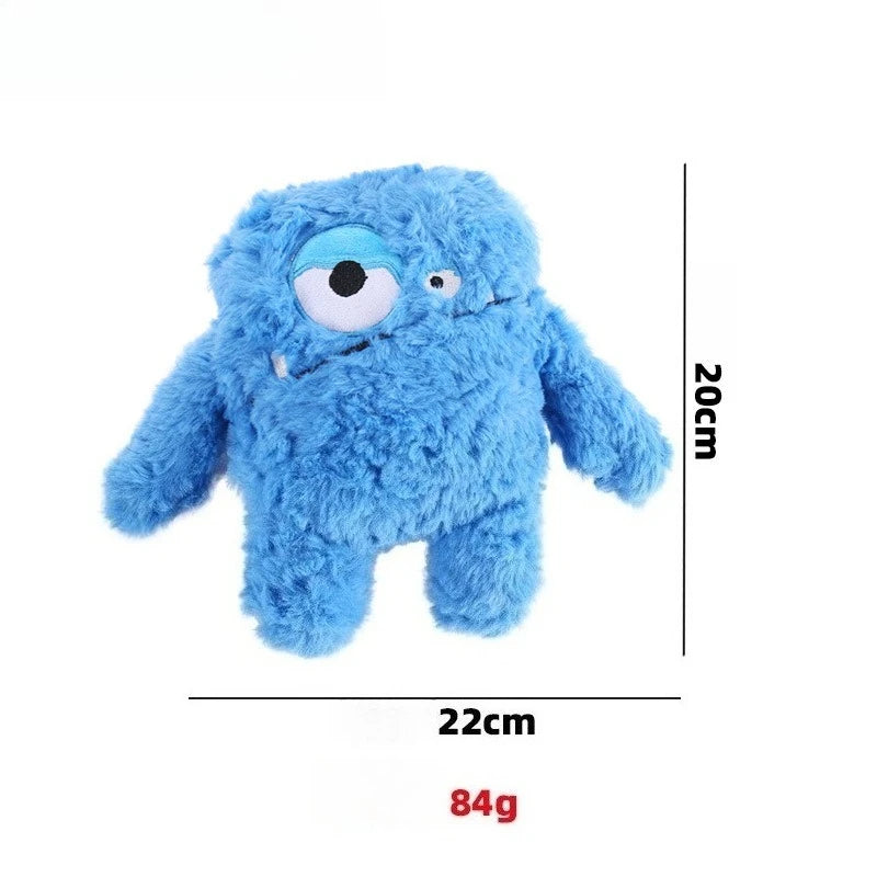 Cute Monster Plush Dog Toys, Squeaker & Crinkle, Washable, Pet Supplies, Ideal Pet Companion