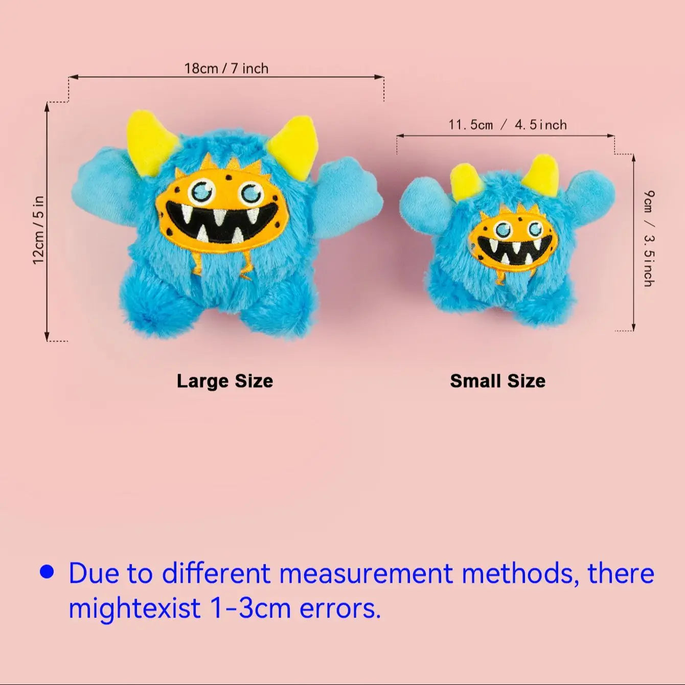 Fun Little Monster Plush Dog Toys Make a Sound To Attract Dog Attention Companion Factory Direct Sales