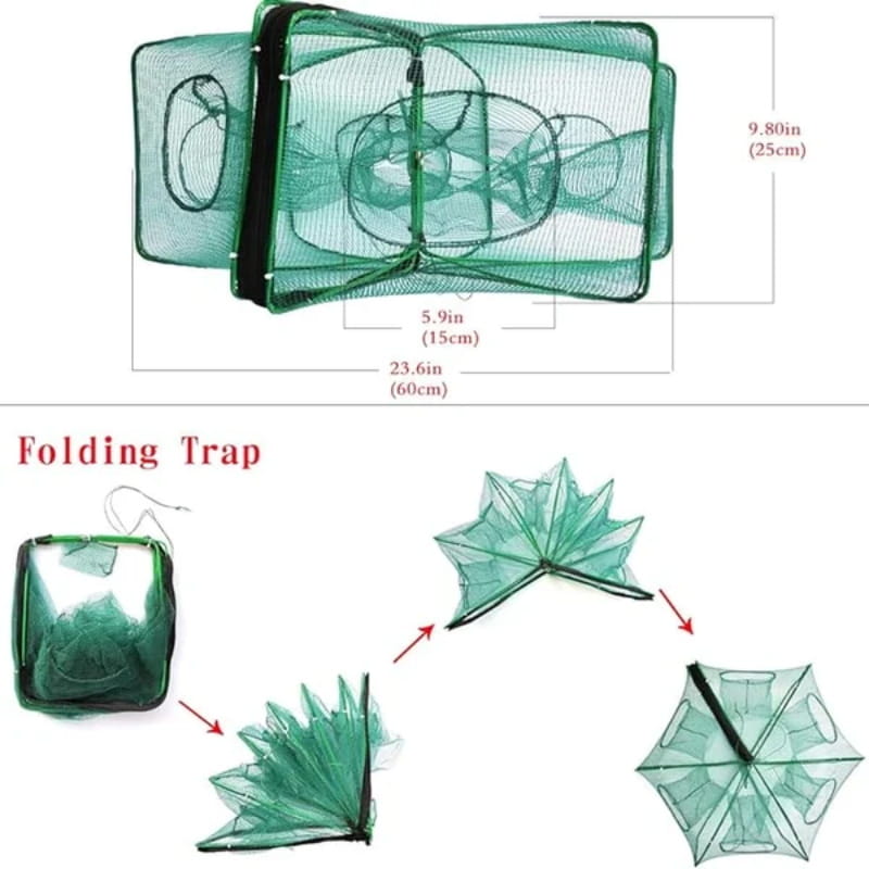 π¨ 50% OFF! π¨ Automatic folding net for anglers β reinforced nylon fishing net, landing net with telescopic handle π£β¨