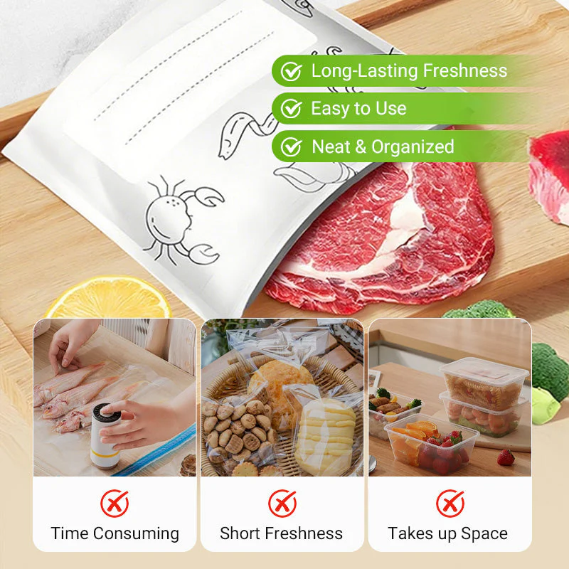 š„Global bestsellerš Limited time offer! Buy 3 get 2 freeš„¦Reusable Aluminum Foil Sealable Storage Bags