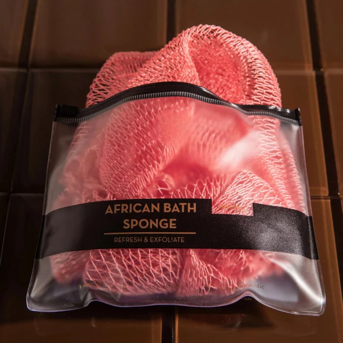 🔥Hot Sale ✨African Exfoliating Net Sponge(with Lemon Turmeric & Kojic Acid Brighetning Soap )