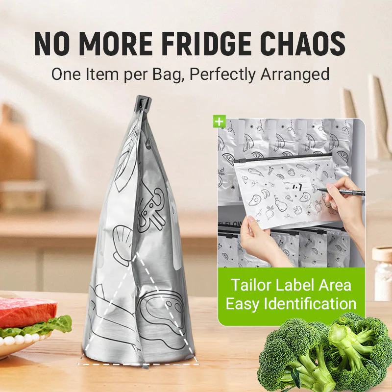 š„Global bestsellerš Limited time offer! Buy 3 get 2 freeš„¦Reusable Aluminum Foil Sealable Storage Bags