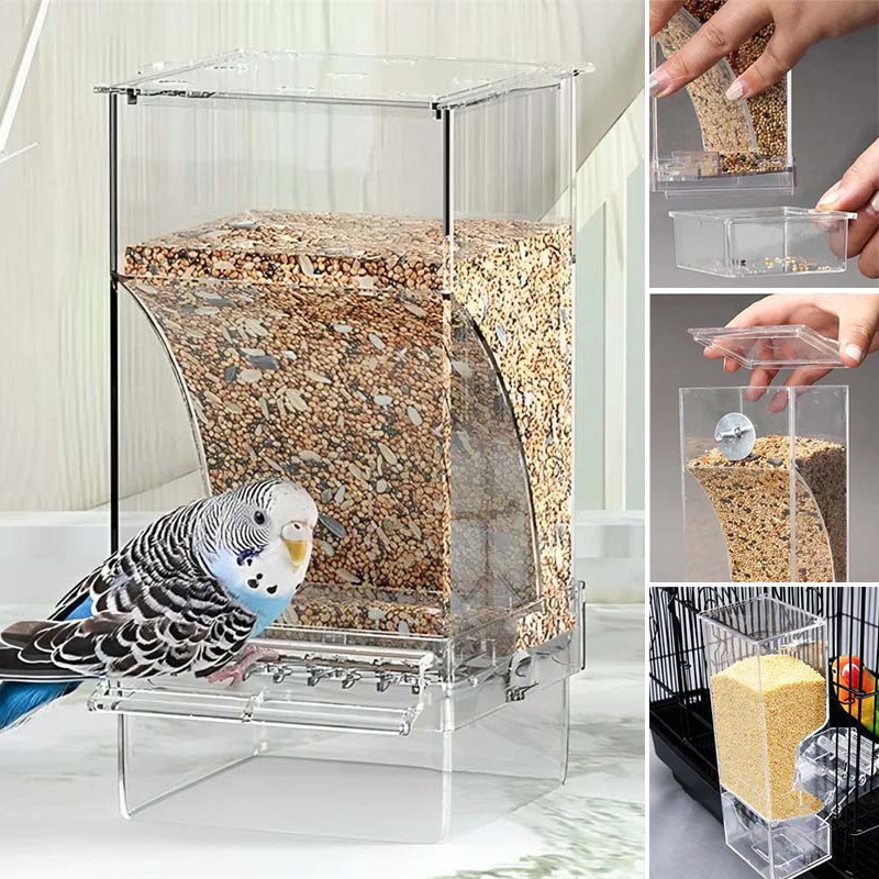 š„Hot Sale 49% OFF š¦Automatic No-Spill Transparent Bird Feeder