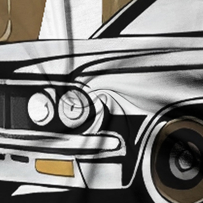 🔥2025 HOT SALE 50% OFF🔥3D Retro Car Print Casual Short Sleeve T-Shirt
