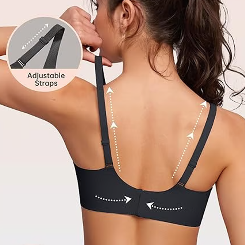 đSummer Hot Sale 49% OFFâ°Deep V Plunge Push-up Wirefree Seamless Jelly Bra