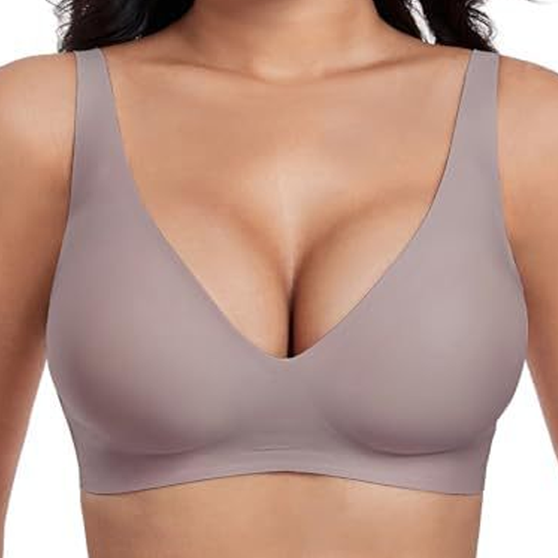 đSummer Hot Sale 49% OFFâ°Deep V Plunge Push-up Wirefree Seamless Jelly Bra