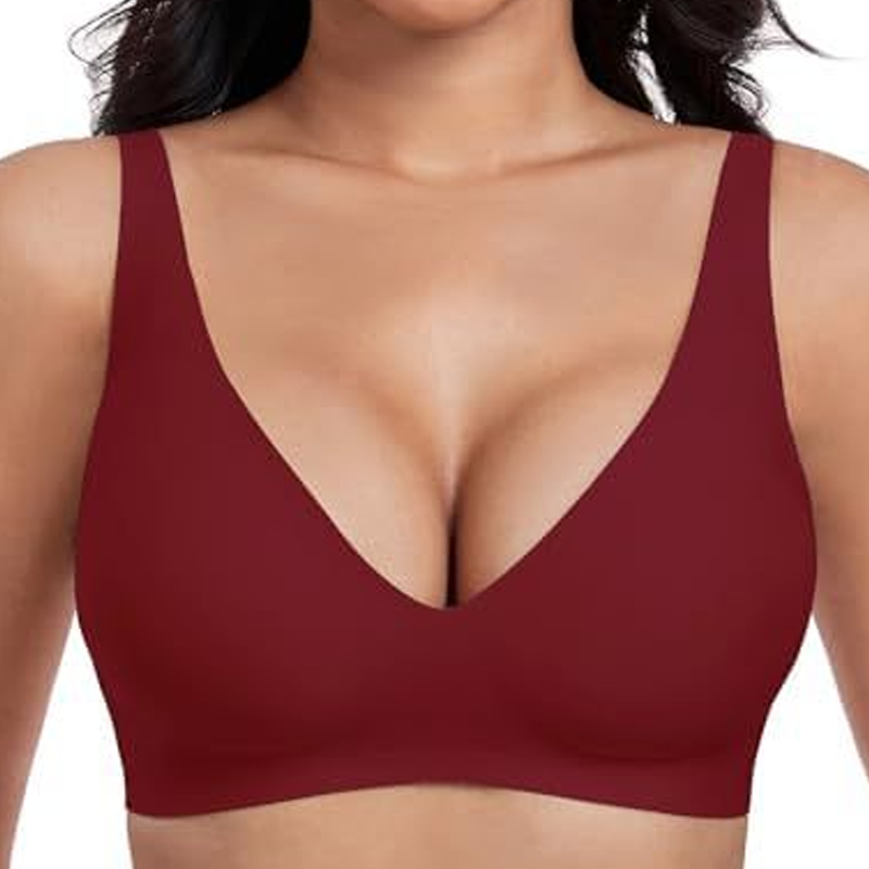 đSummer Hot Sale 49% OFFâ°Deep V Plunge Push-up Wirefree Seamless Jelly Bra