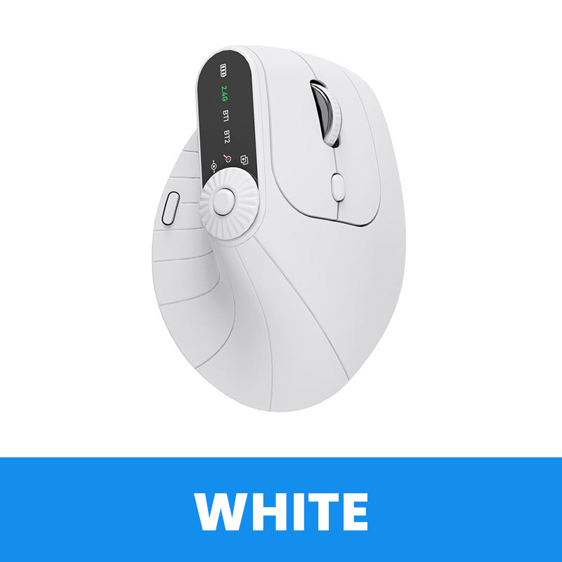 🖱️Multi-Device Bluetooth Ergonomic Mouse with Knob