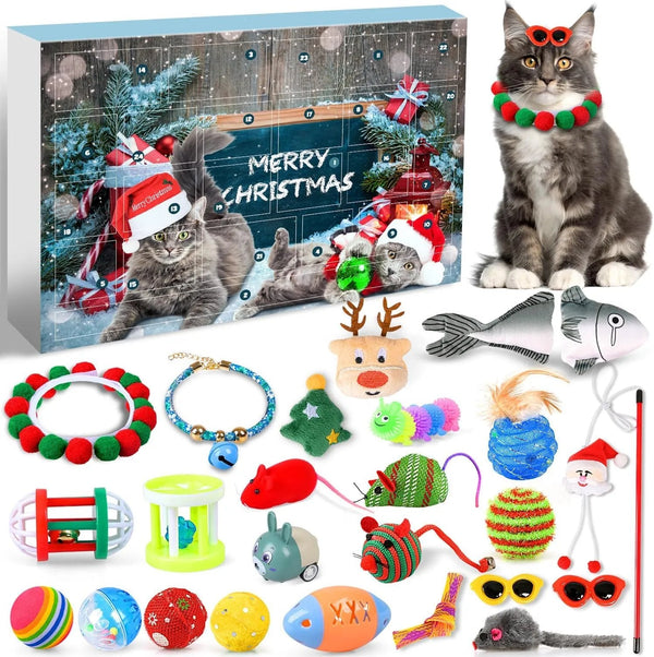 🎄🎁2025 Christmas Countdown Cat & Dog Toys Advent Calendar🐾🥳
