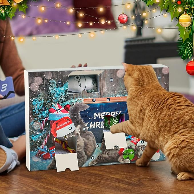 🎄🎁2025 Christmas Countdown Cat & Dog Toys Advent Calendar🐾🥳
