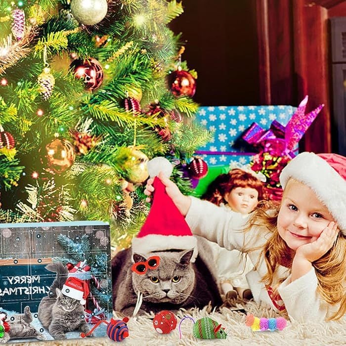 🎄🎁2025 Christmas Countdown Cat & Dog Toys Advent Calendar🐾🥳