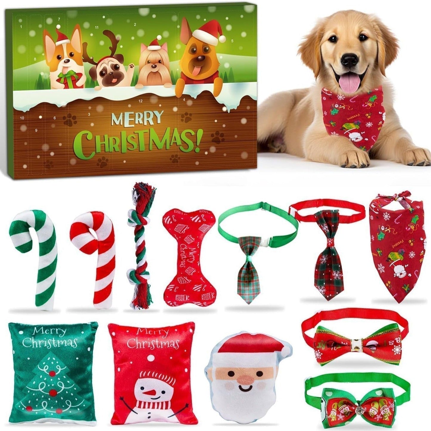 🎄🎁2025 Christmas Countdown Cat & Dog Toys Advent Calendar🐾🥳