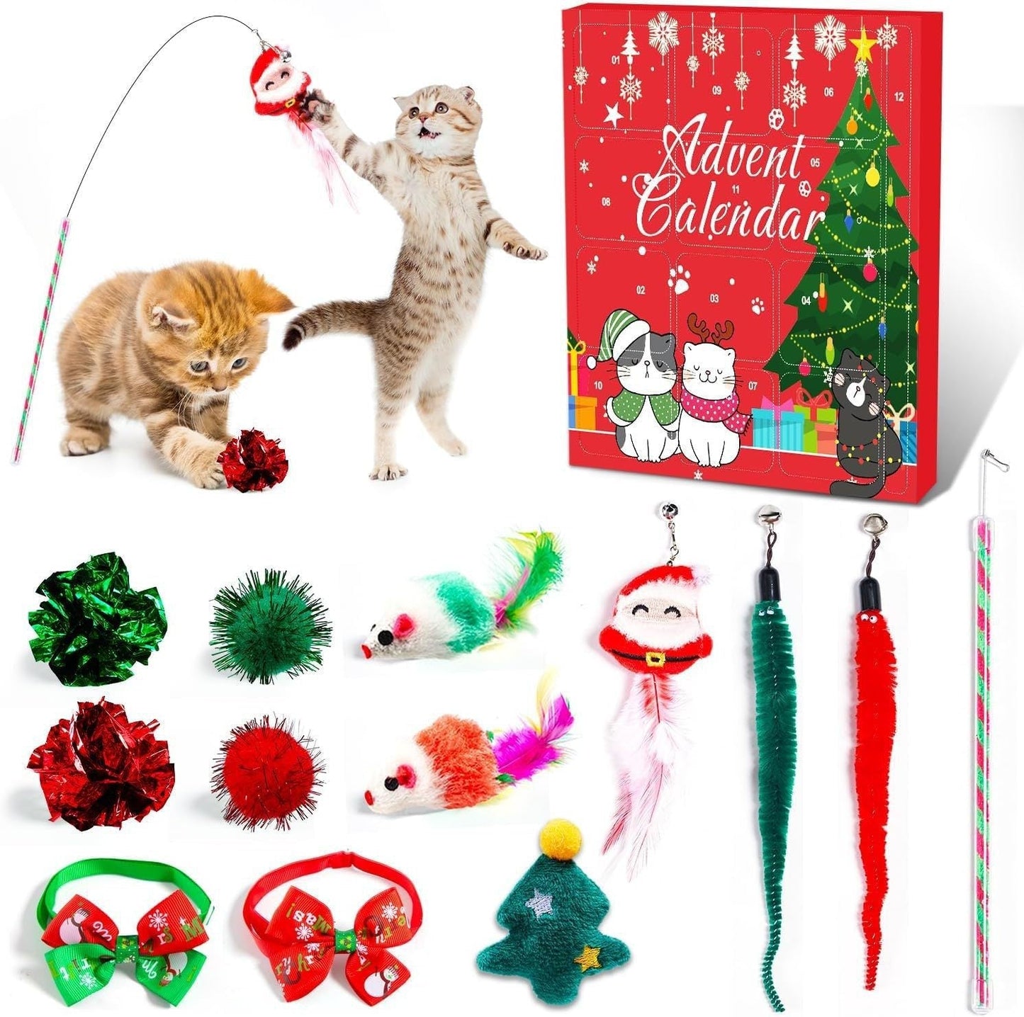 🎄🎁2025 Christmas Countdown Cat & Dog Toys Advent Calendar🐾🥳