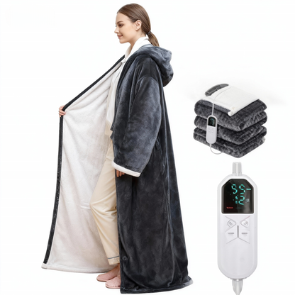 Wearable Heated Throw w/ Sleeves