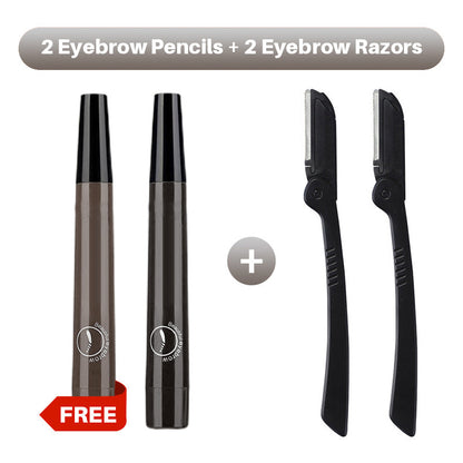 🎁Buy 1 Get 1 Free🔥Waterproof Four-tip Beard and Eyebrow Pen✨
