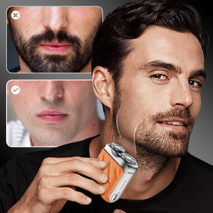 🔥🎉 Summer Hot Sale: 59% OFF! 🎁Portable Rotary Dual Ring Electric Shaver🚀