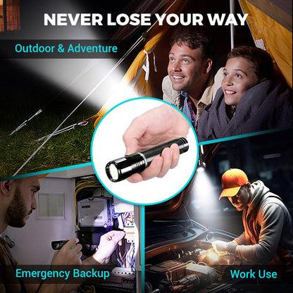 🔥 LAST DAY -BUY 2 GET 1 FREE 🔥Rechargeable mini LED flashlight with high brightness