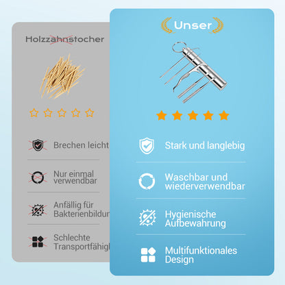 🏆German precision engineering! 0.1mm ultra-fine tip for precise flossing✨