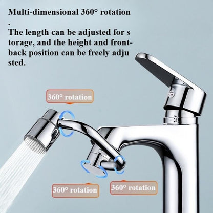 🚰 Upgrade Your Washing Routine - ✨ TTZZ 1080° Rotatable Faucet Aerator Extension - For Effortless, All-Angle Control!