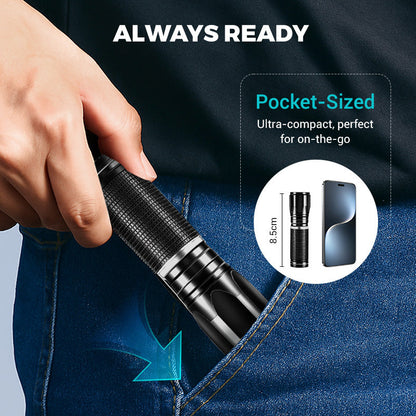 🔥 LAST DAY -BUY 2 GET 1 FREE 🔥Rechargeable mini LED flashlight with high brightness