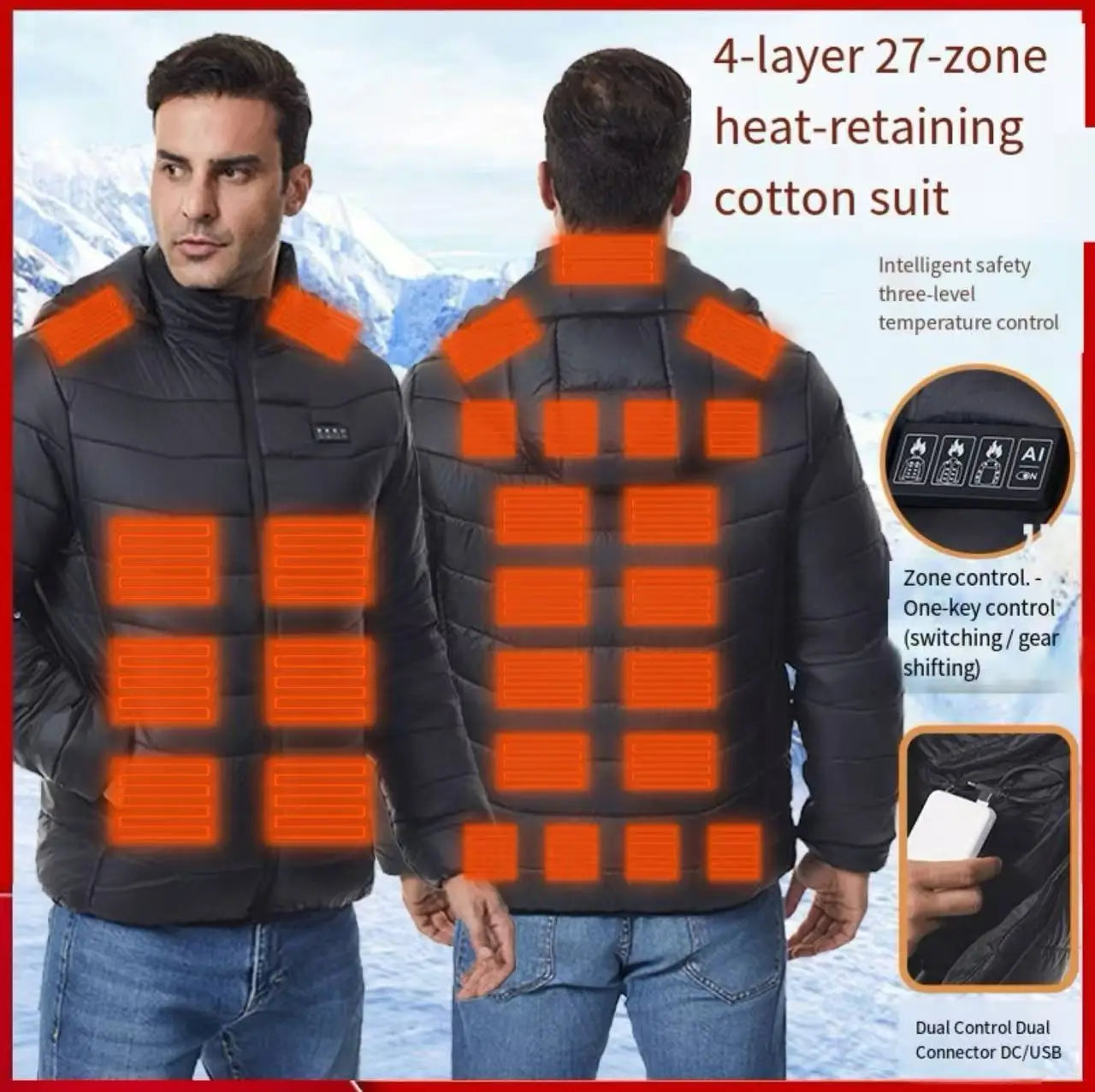 Yunnuan Workwear - 27-Zone Intelligent Temperature Control Cotton Clothing
