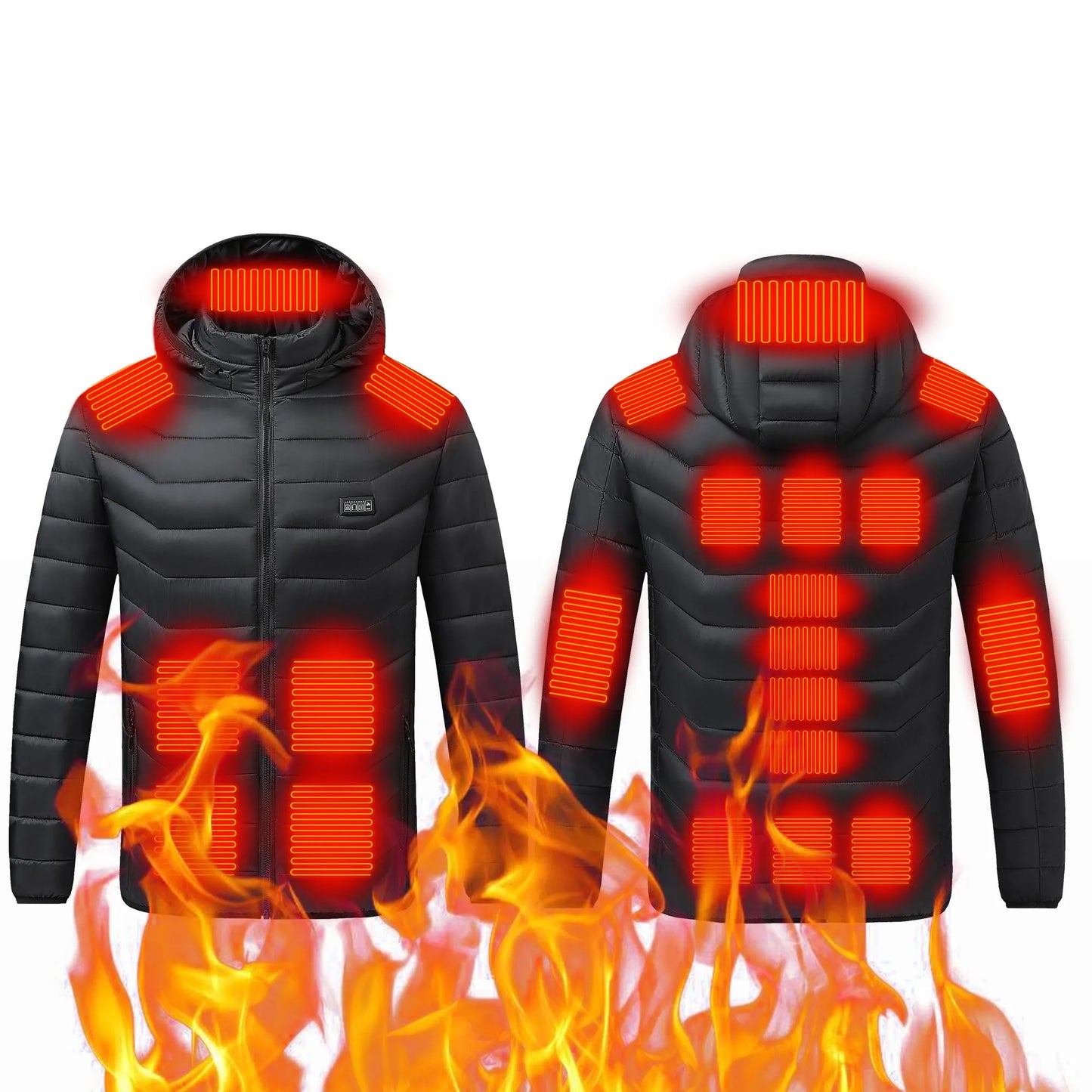 Wind and fire protection USB powered motorcycle heating jacket