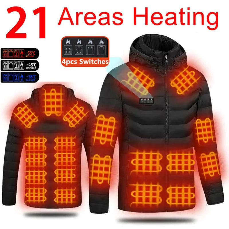 Wind and fire protection USB powered motorcycle heating jacket