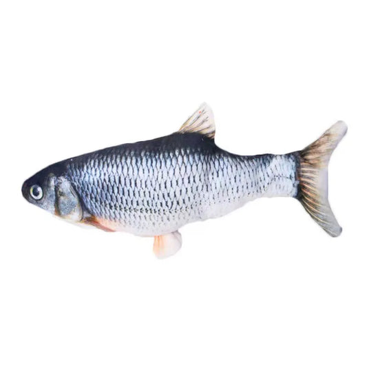 Cat Toy Fish Plush Interactive Simulation Fish USB Funny Durable Bite Kitten Toy Interactive Electric Cat Chew Toy Accessories