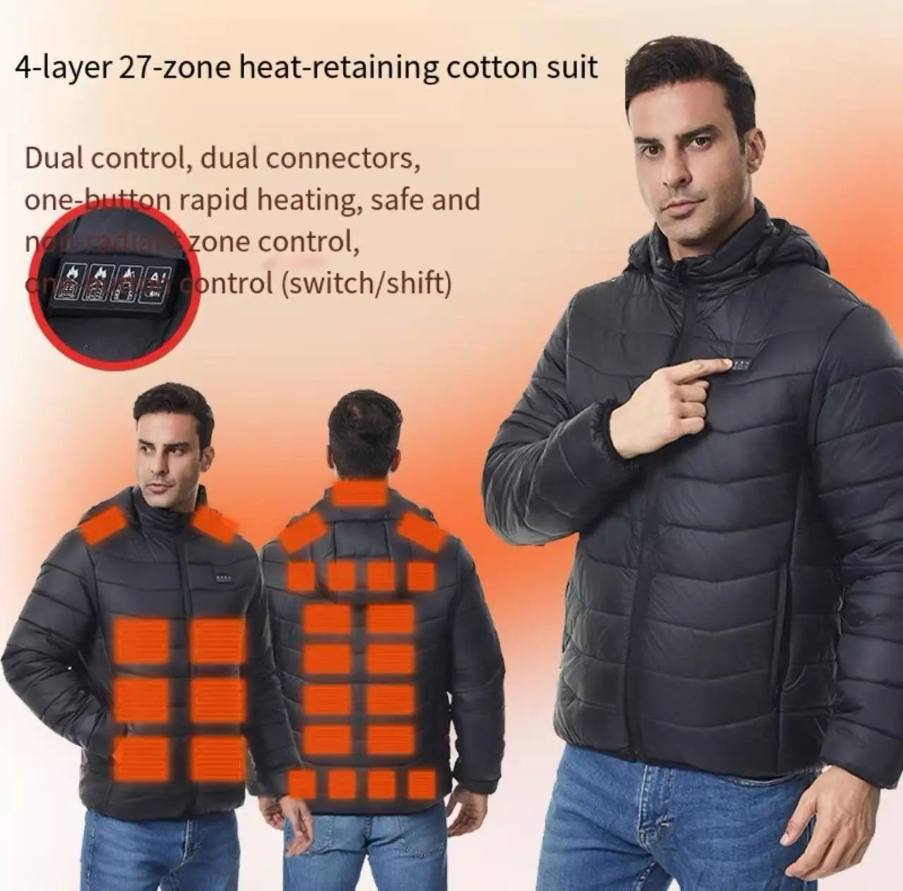 Yunnuan Workwear - 27-Zone Intelligent Temperature Control Cotton Clothing
