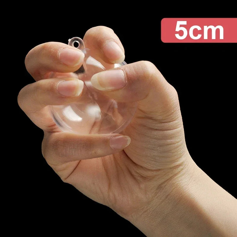 Wholesale Transparent DIY Plastic Ball Filling Decorative Hanging Ornaments Christmas Tree Open Ball Box Gifts for Wedding Party
